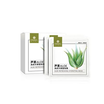 FRANIC法兰琳卡芦荟清透水嫩面贴膜 补水保湿 平衡水油